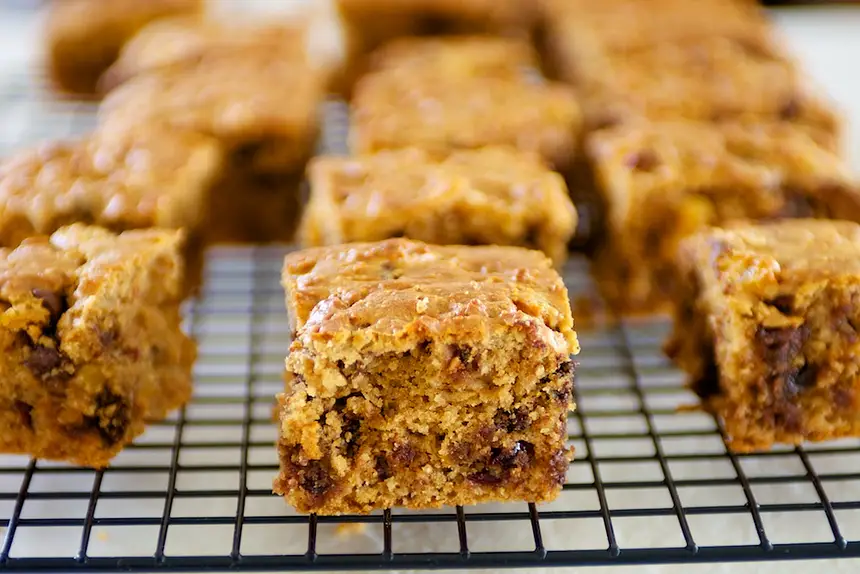 Applesauce Peanut Butter, Chocolate and Dried Fruit Coffee Cake