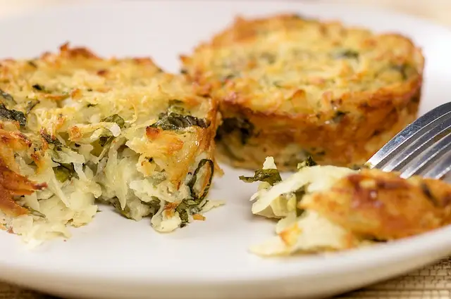 Basil Potato Latke Muffins