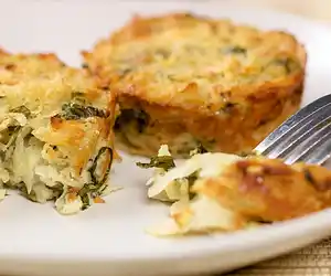 Basil Potato Latke Muffins