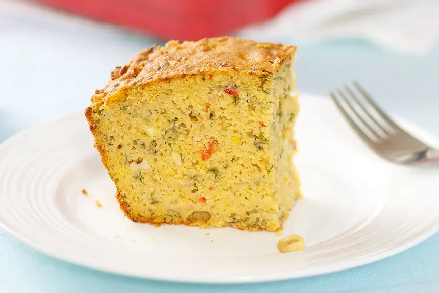 Cheesy Basil Corn Bread