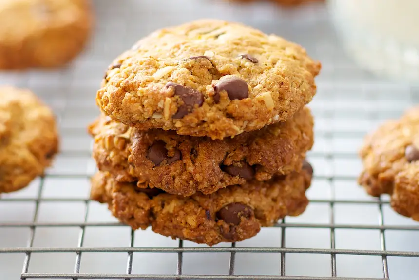 Coconut, Peanut Butter & Chocolate Chip Cookies