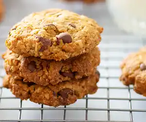 Coconut, Peanut Butter & Chocolate Chip Cookies