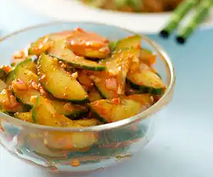 Spicy, Sweet & Sour Cucumber Salad