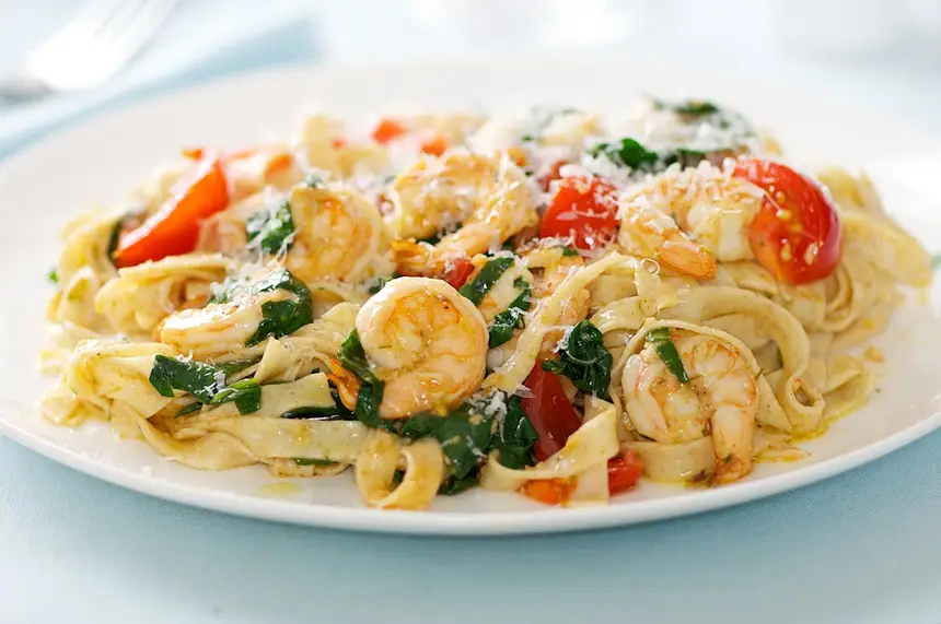 Shrimp Sauce with Linguine
