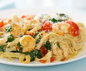 Shrimp Sauce with Linguine