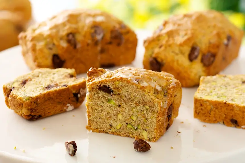 Chocolate Pistachio Orange-Loaf