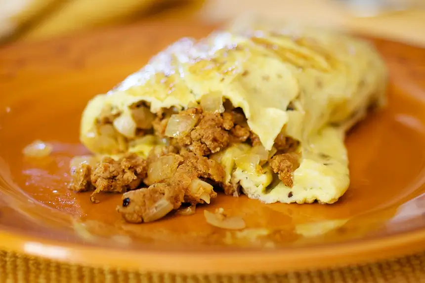 Chrissy's Eggs & Chorizo Omelette