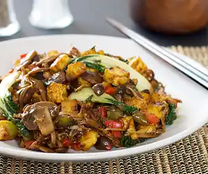 Bok Choy, Mushrooms & Tofu Stir-Fry
