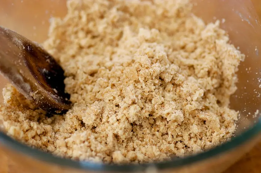 Stir until well mixed and crumbly. 