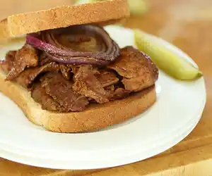 Barbecued Flank Steak Sandwiches