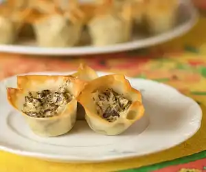Chevre & Portabello Mushroom Tarts