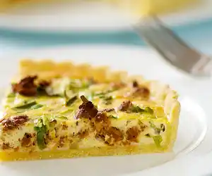 Chorizo Quiche in Cornmeal Crust