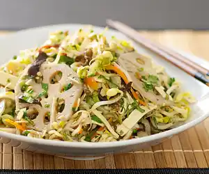 Chinese Veggie Salad with Soy Dressing