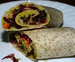 Creamy Avocado & White Bean Wrap