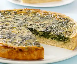 Light Spinach Quiche