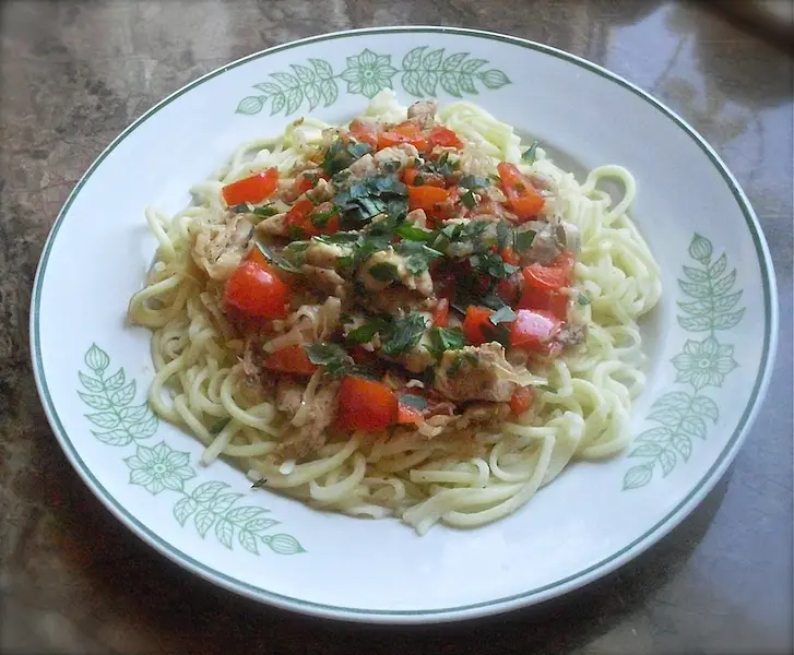 Chicken & Pasta in Ginger Sauce