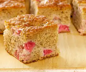 Moist Rhubarb Coffeecake