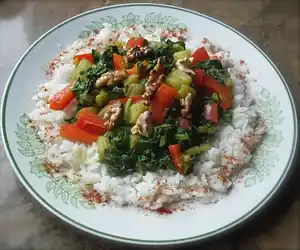 Eggplant, Red Pepper & Spinach Curry