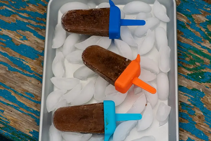 Coffee Fudge Popsicles