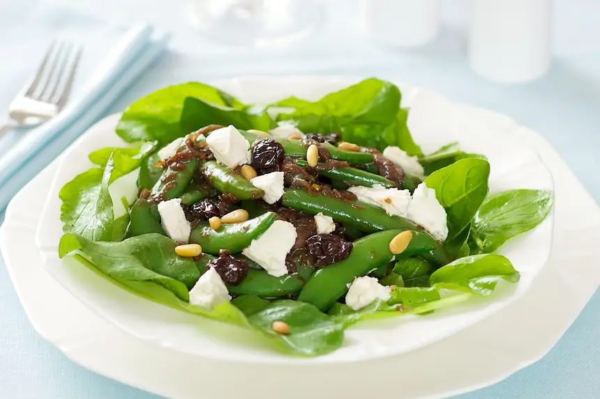 Sugar Snap Pea, Caramelized Shallots & Arugula Salad  