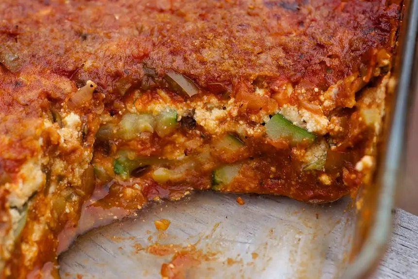 Baked & Herbed Zucchini & Ricotta