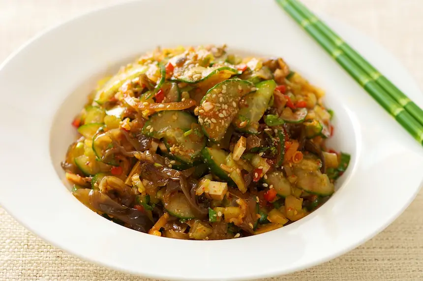 Easy Sweet & Sour Veggie Salad