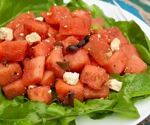 Watermelon, Arugula & Feta Salad