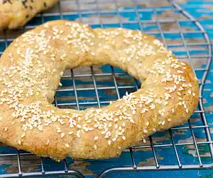 Bread Machine Garlic Bagels