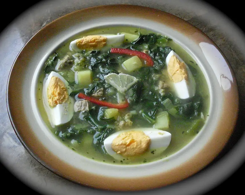 Spinach & Long White Radish Soup