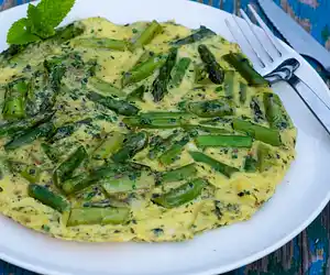 Asparagus & Mint Frittata 