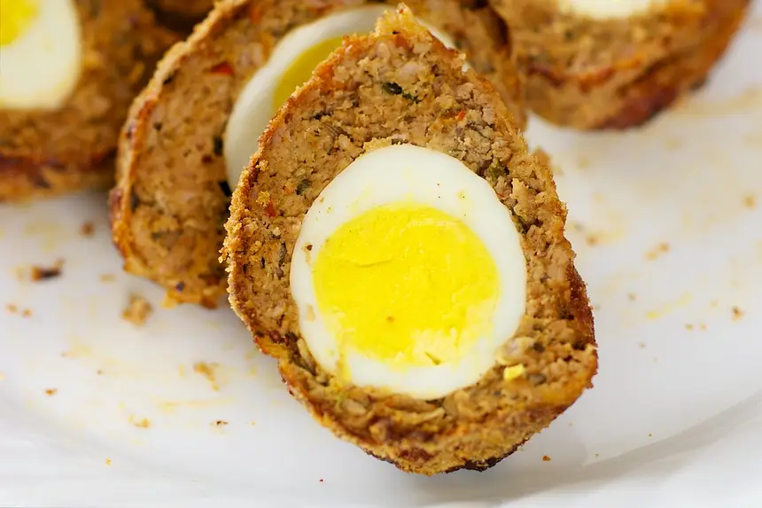 Let cool a bit, then cut into half, and enjoy!