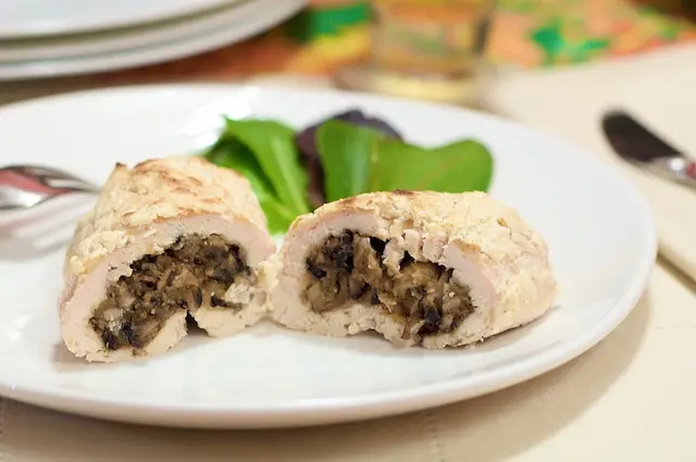 Mushroom Stuffed Chicken Breasts