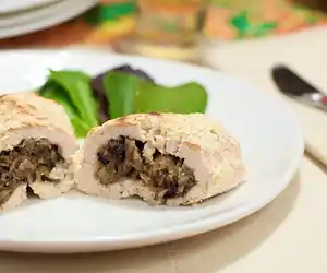 Mushroom Stuffed Chicken Breasts
