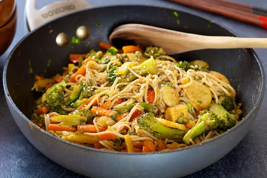Stir-Fried Veggies with Soba Noodles