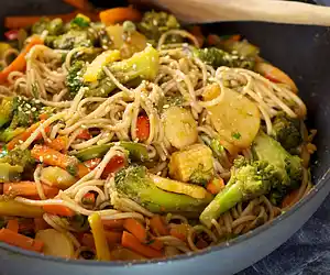 Stir-Fried Veggies with Soba Noodles