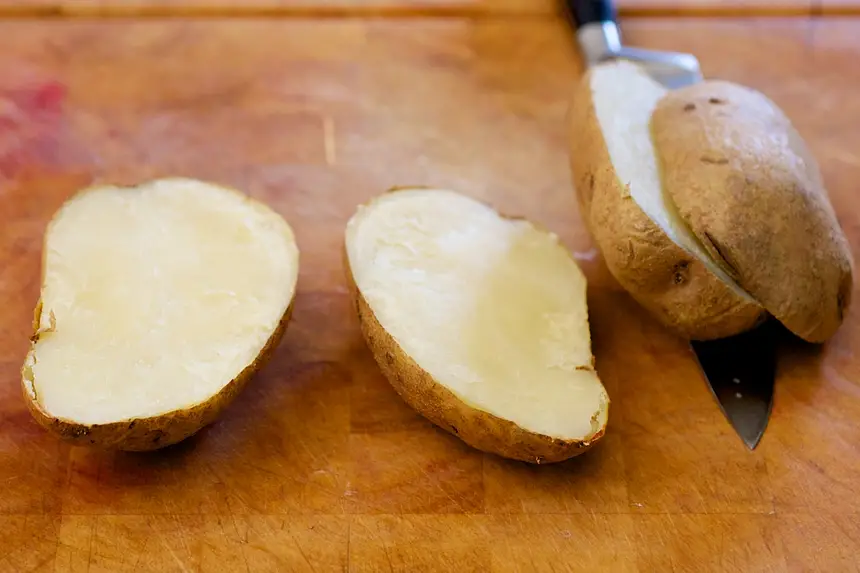 Once the potatoes are done.