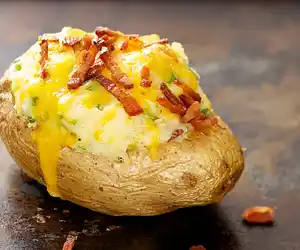 Bacon & Cheddar Twice Baked Potatoes