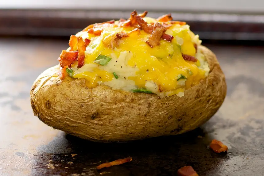Bacon & Cheddar Twice Baked Potatoes