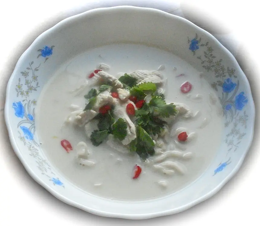 Thai Chicken & Coconut Milk Soup (Tom Ka Gai or Kai Tom Ga)
