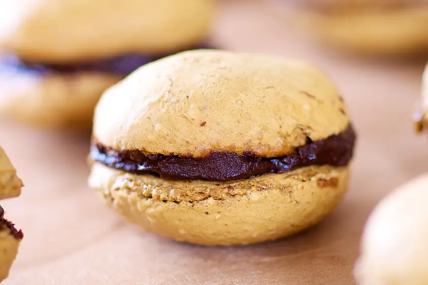 Coffee & Chocolate Ganache Macarons 