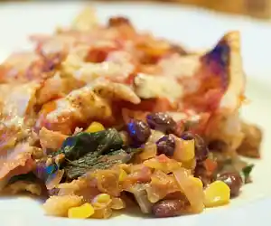 Black Bean Chilaquile