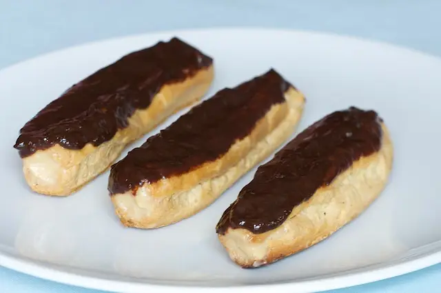 Caramel Chocolate Eclairs