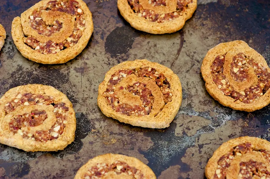 Christmas Date Walnut Pinwheel Cookies