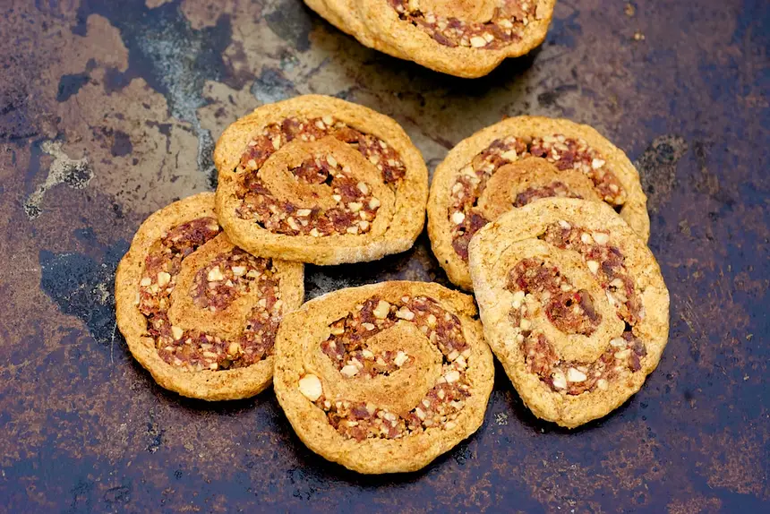Date Nut Pinwheel Cookies