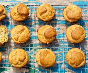 Banana-Rhubarb Muffins