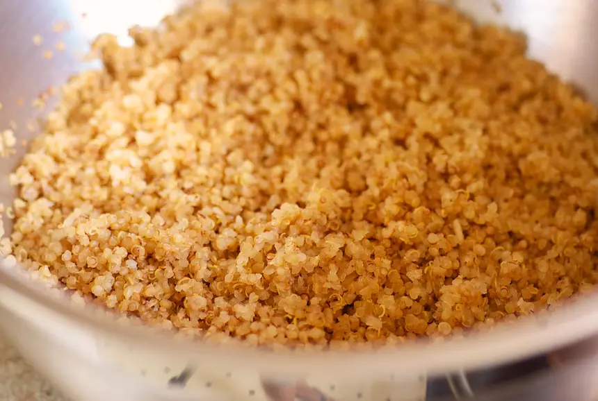 Toast, then boil the quinoa first.