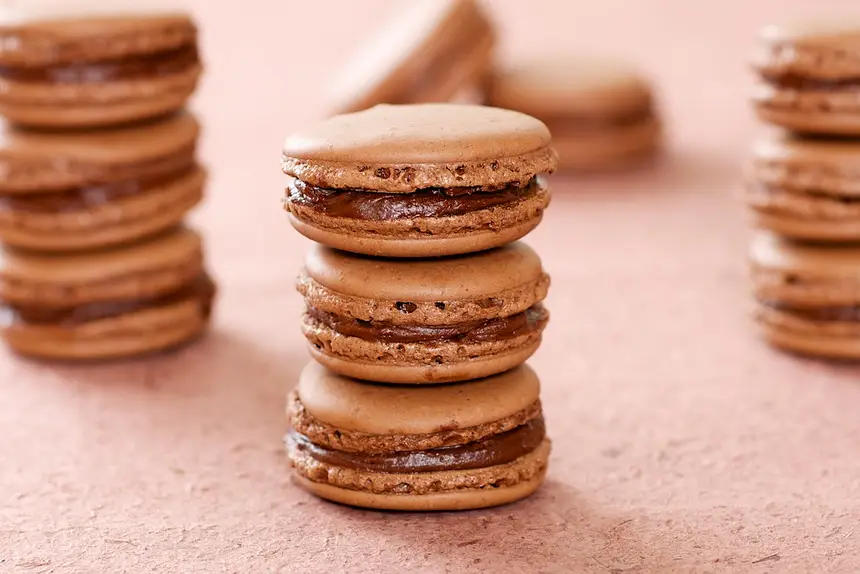 Chocolate Macarons with Chocolate Ganache