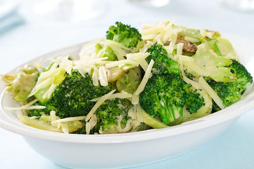 Cheesy Pan-Roasted Broccoli