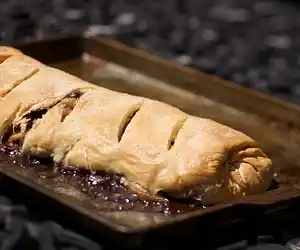Apple Cranberry Strudel
