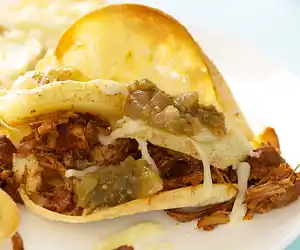 Pulled Pork Tacos with Tomatillo Salsa